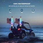 RGB LED Whip Lights with Remote Control for ATVs