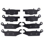 MOTOKU Front and Rear Brake Pads for Grizzly 550 2009-2014, Grizzly 700 2007-2020