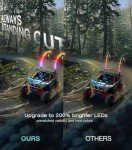 KeoBin RGB Whip Lights with Remote Control - 2 Pack