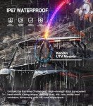 KeoBin RGB Whip Lights with Remote Control - 2 Pack