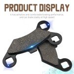 Sollon Front and Rear Brake Pads for Polaris Sportsman 500 400 600 700 800 EFI/HO, Scrambler 500 400 2x4 4x4, Trail Boss 330, Trail Blazer 330 250, Magnum 325 330 500, ATV 500