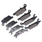 MOTOKU Front and Rear Brake Pads for Grizzly 550 2009-2014, Grizzly 700 2007-2020