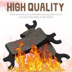 Sollon Front and Rear Brake Pads for Polaris Sportsman 500 400 600 700 800 EFI/HO, Scrambler 500 400 2x4 4x4, Trail Boss 330, Trail Blazer 330 250, Magnum 325 330 500, ATV 500