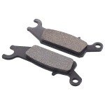 MOTOKU Front and Rear Brake Pads for Grizzly 550 2009-2014, Grizzly 700 2007-2020