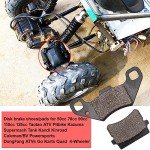 Rear Disc Brake Pads for 50cc 70cc 90cc 110cc 125cc Taotao Coolster Kazuma Supermach Tank Kandi Yamoto Roketa Sunl Coleman CK100-S SK100 Baja DongFang ATV Quad 4 Wheeler Pit Dirt Bike Go Karts Parts