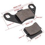 Rear Disc Brake Pads for 50cc 70cc 90cc 110cc 125cc Taotao Coolster Kazuma Supermach Tank Kandi Yamoto Roketa Sunl Coleman CK100-S SK100 Baja DongFang ATV Quad 4 Wheeler Pit Dirt Bike Go Karts Parts