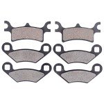 MOTOKU Front and Rear Brake Pads for Magnum 330 Scrambler 500 Sportsman 400 500 600 700 800 Trailblazer Trail Boss 330