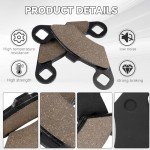 Front Rear Brake Pads for Polaris Sportsman 450 500 700 800 4x4 Scrambler 500 400 Trail Blazer 250 330 Magnum 330 500 Trail Boss 330 Xpedition 325 4X4 ATV 2000-2014