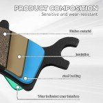 Front Rear Brake Pads for Polaris Sportsman 450 500 700 800 4x4 Scrambler 500 400 Trail Blazer 250 330 Magnum 330 500 Trail Boss 330 Xpedition 325 4X4 ATV 2000-2014