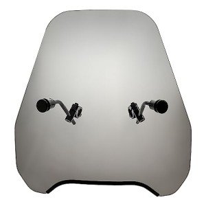 15" Smoke Motorcycle Windscreen for ATVs & Bikes