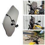 15" Smoke Motorcycle Windscreen for ATVs & Bikes