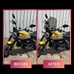 15" Smoke Motorcycle Windscreen for ATVs & Bikes