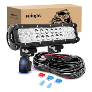 Nilight 12-Inch 72W LED Light Bar Kit