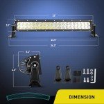 Nilight 22-Inch 120W LED Light Bar