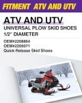 Heavy Duty Snow Plow Shoes for Polaris ATVs