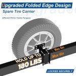 Spare Tire Carrier for Trailers and Boats