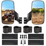 Adjustable UTV Side Mirrors for Roll Bars (Pair)
