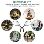 Universal 10mm Black ATV Handlebar Mirrors