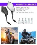 RACOONA Universal Rear View Motorcycle Mirrors