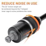 Front CV Axle Shaft for Polaris Ranger 800 Mid-Size 2013-2014, Ranger 400 500 4x4 Crew 2010 2011 2012 2013 2014 1332690, 1333134, 2203877-2 Pcs Left/Right ATV Axles