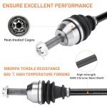 Front CV Axle Shaft for Polaris Ranger 800 Mid-Size 2013-2014, Ranger 400 500 4x4 Crew 2010 2011 2012 2013 2014 1332690, 1333134, 2203877-2 Pcs Left/Right ATV Axles