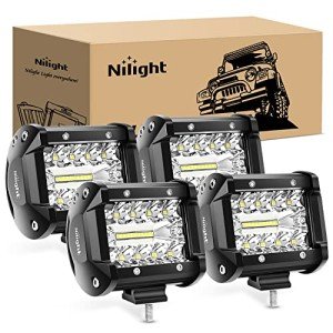 Nilight 4-Inch 60W LED Pods Combo Lights
