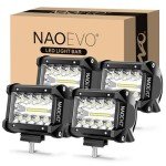 NAOEVO 4 Inch 240W LED Pod Light Set