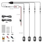 Honalia RGB LED Rock Lights for UTVs and ATVs