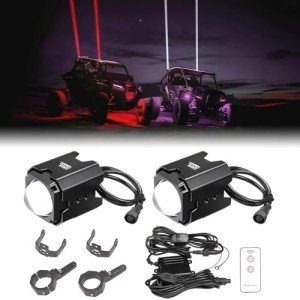 KEMIMOTO LED Whip Lights with Tube Clamp Kit