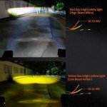 Szdystar 3-Inch Yellow/White LED Pod Lights (2-Pack)