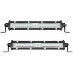 Slim 7-Inch LED Offroad Fog Light Bar Pair