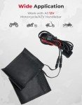 KEMIMOTO Universal Heated Grip Pads for ATVs