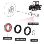 Front Wheel Bearing Seals for Yamaha ATVs