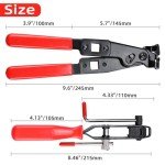 RealPlus Heavy Duty CV Boot Clamp Pliers CV Joint Ear Clamp Banding Tool Set for ATV UTV Most Cars