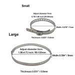 CV Joint Banding Tool with Cutter, Ear Clamp Pliers with 8pcs Single Ear CV Boot Clamps Tool Kit, Ear Boot Tie Pliers, Car Band Tool Kit, Hose Axle Plier CV Clamp Tool for Auto ATV UTV