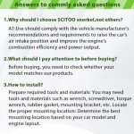 SCITOO 3-Inch Snorkel Head Pre Cleaner