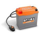 OPTIMA QUAD16 ORANGETOP Lithium Motorcycle Battery with OPTIMA CPR Automatic Built-in Jump-Start, Starting Power 480 Cranking Amps, 8AH, Fits Select Jet Skis, Quads, Mowers, Tractors, and Scooters