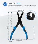 Heavy Duty U-Joint Snap Ring Pliers - 8