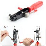 MSLANE CV Axle Boot Clamp Tools Set, Universal CV Boot Clamp Pliers + CV Joint Ear Clamp Banding Tool With 16PCS Band Clamps Tool Kit