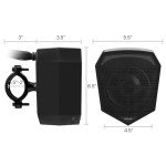 GoHawk ATN5-Q ATV Waterproof Bluetooth Audio System