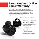 BOSS MRWT40 4" Weatherproof ATV Tower Speakers