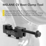 MSLANE CV Axle Boot Clamp Tools Set, Universal CV Boot Clamp Pliers + CV Joint Ear Clamp Banding Tool With 16PCS Band Clamps Tool Kit