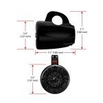 BOSS MRWT40 4" Weatherproof ATV Tower Speakers