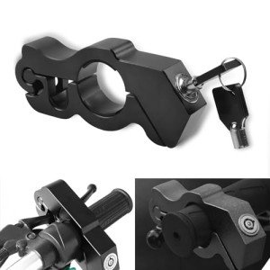 Anti-Theft Motorcycle Grip Brake Lock - Black