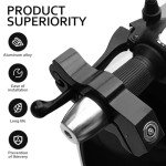 Anti-Theft Motorcycle Grip Brake Lock - Black