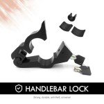 Anti-Theft Motorcycle Grip Brake Lock - Black