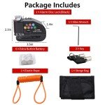 Waterproof Alarm Disc Lock with Reminder Cable