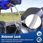 Heavy Duty Motorcycle Helmet Anti-Theft Lock (Blue)