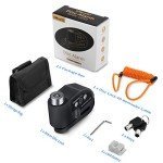 YOHOOLYO Waterproof Alarm Disc Lock with Reminder Cable