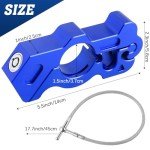 Heavy Duty Motorcycle Helmet Anti-Theft Lock (Blue)